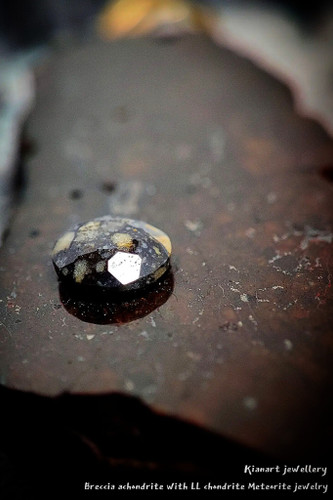 گردنبند اسلایس شهابسنگ کندریت